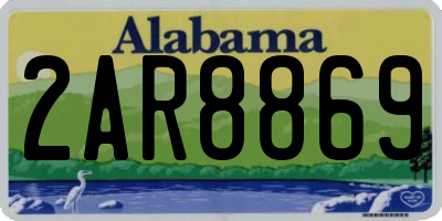 AL license plate 2AR8869
