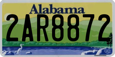 AL license plate 2AR8872