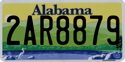 AL license plate 2AR8879