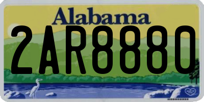 AL license plate 2AR8880