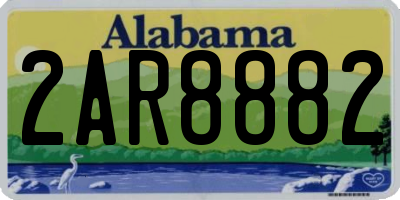 AL license plate 2AR8882