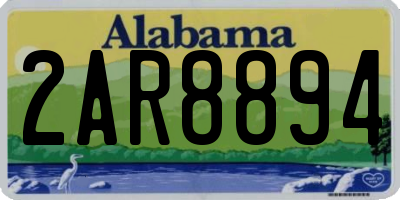 AL license plate 2AR8894