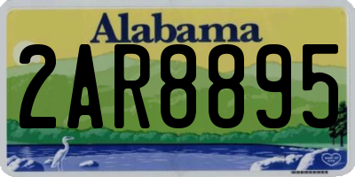 AL license plate 2AR8895