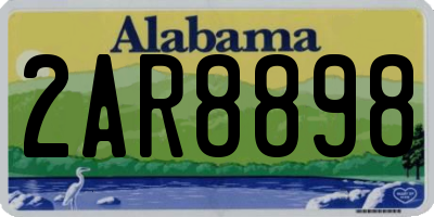 AL license plate 2AR8898
