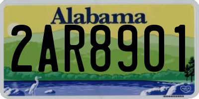AL license plate 2AR8901