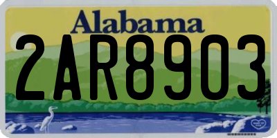 AL license plate 2AR8903