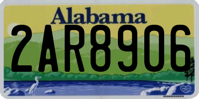 AL license plate 2AR8906
