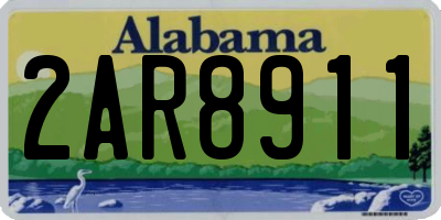 AL license plate 2AR8911
