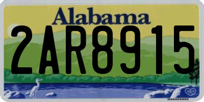 AL license plate 2AR8915