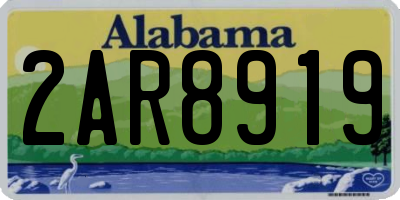 AL license plate 2AR8919