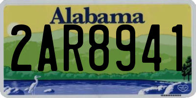 AL license plate 2AR8941