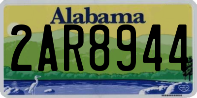 AL license plate 2AR8944