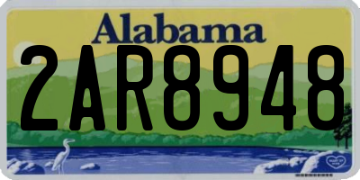 AL license plate 2AR8948