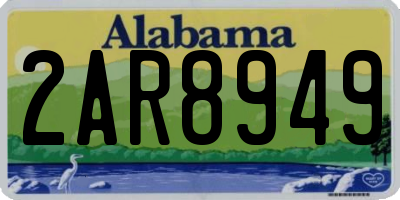 AL license plate 2AR8949
