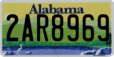 AL license plate 2AR8969