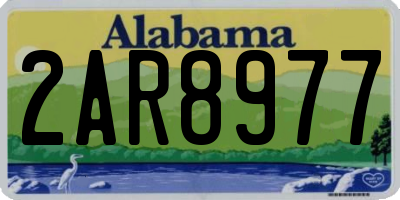 AL license plate 2AR8977