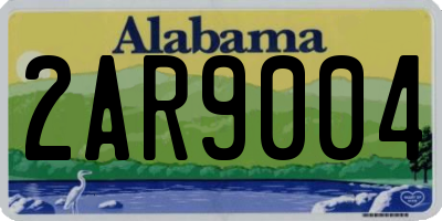 AL license plate 2AR9004