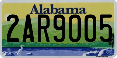 AL license plate 2AR9005