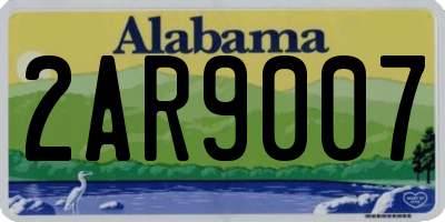 AL license plate 2AR9007