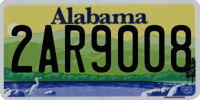 AL license plate 2AR9008