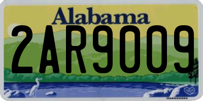 AL license plate 2AR9009