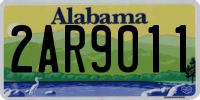 AL license plate 2AR9011