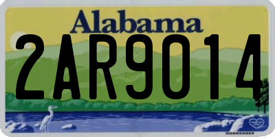 AL license plate 2AR9014