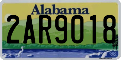 AL license plate 2AR9018
