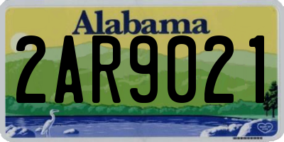 AL license plate 2AR9021