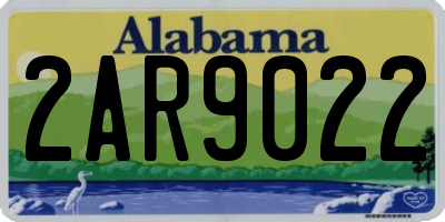 AL license plate 2AR9022