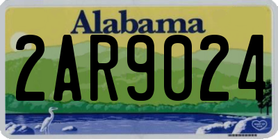 AL license plate 2AR9024