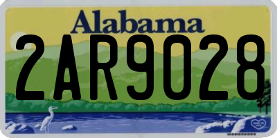 AL license plate 2AR9028