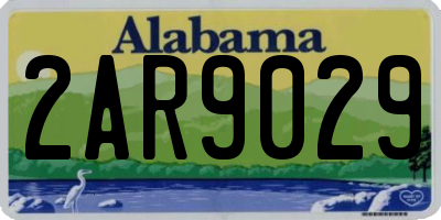 AL license plate 2AR9029