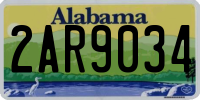 AL license plate 2AR9034