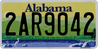 AL license plate 2AR9042