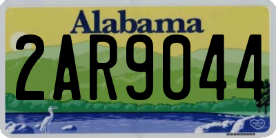 AL license plate 2AR9044
