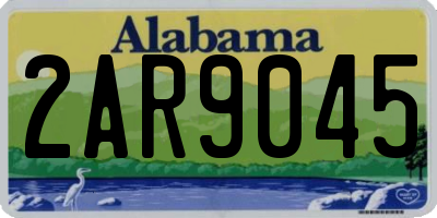 AL license plate 2AR9045