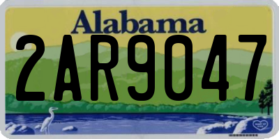AL license plate 2AR9047