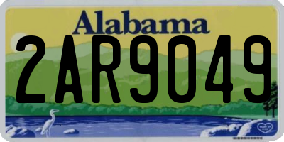 AL license plate 2AR9049