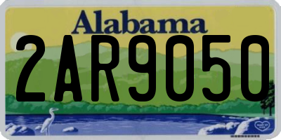 AL license plate 2AR9050