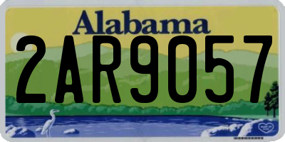 AL license plate 2AR9057