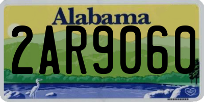 AL license plate 2AR9060