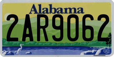 AL license plate 2AR9062