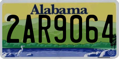 AL license plate 2AR9064