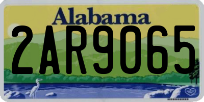 AL license plate 2AR9065