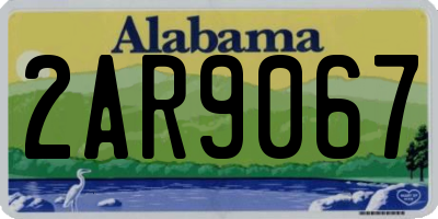AL license plate 2AR9067