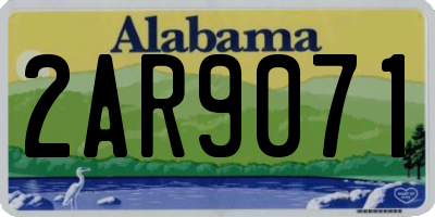 AL license plate 2AR9071