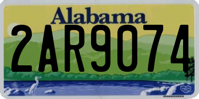 AL license plate 2AR9074