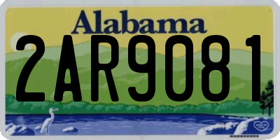 AL license plate 2AR9081