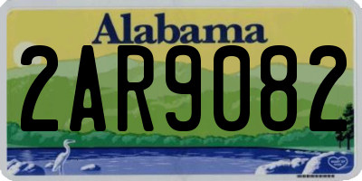 AL license plate 2AR9082